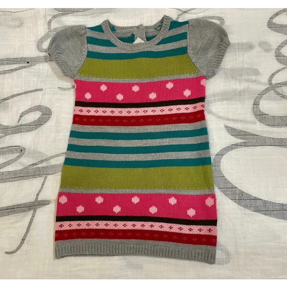 Girls Crazy 8 striped 24 months sweater dress
